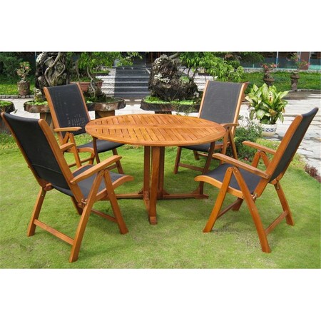 Fixturesfirst Round Royal Tahiti Santiago Dining Group, Stain FI2997114